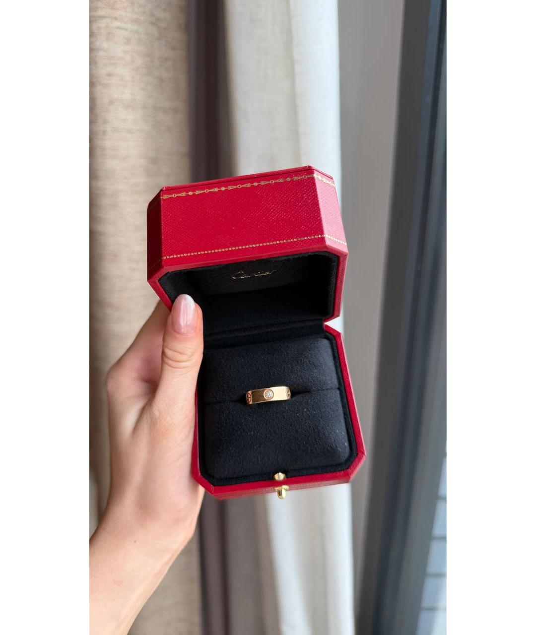 CARTIER Желтое кольцо из розового золота, фото 3