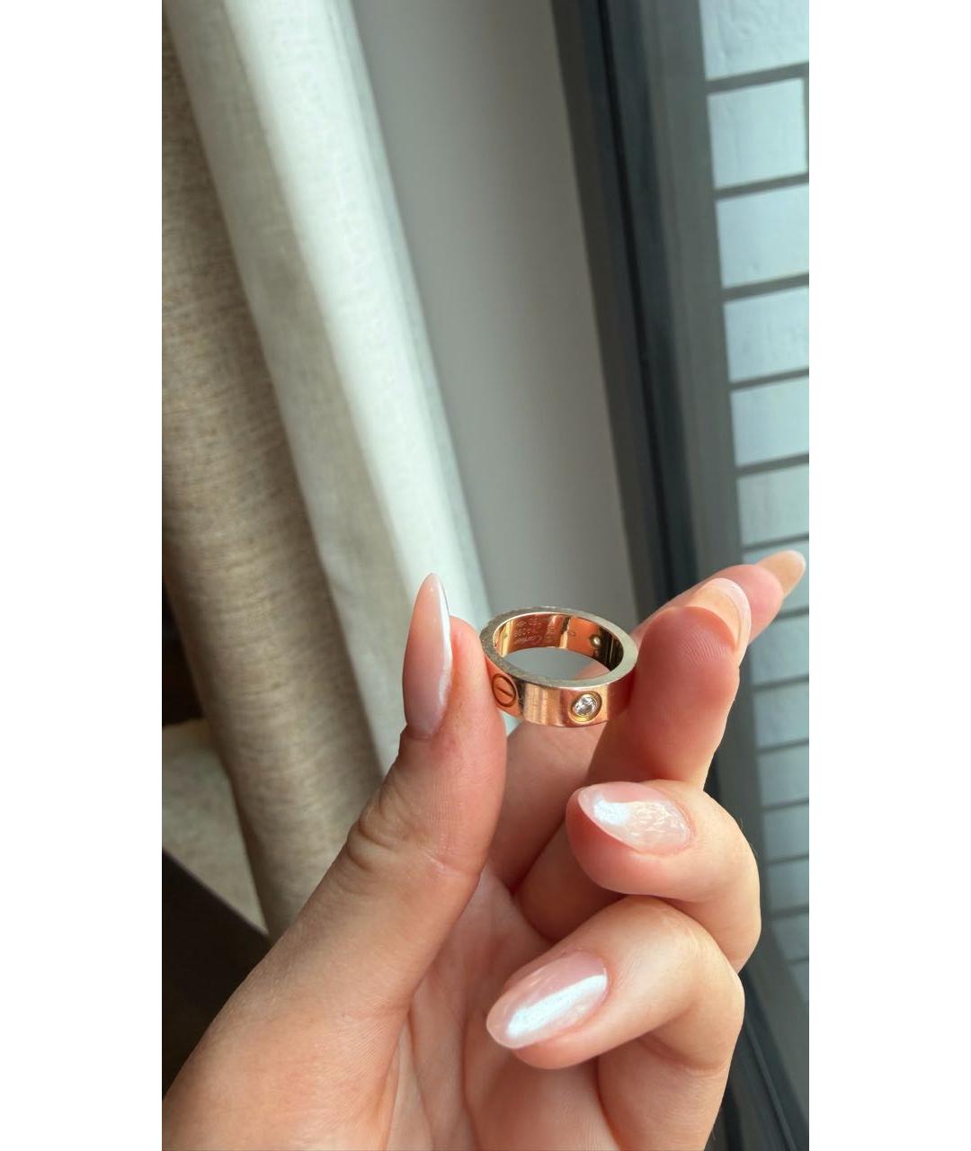 CARTIER Желтое кольцо из розового золота, фото 2