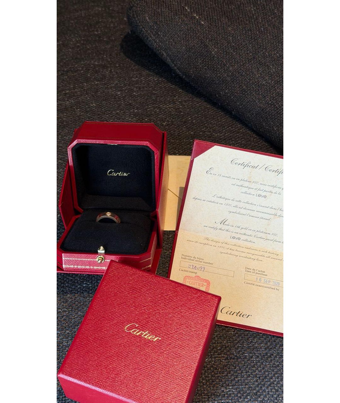 CARTIER Желтое кольцо из розового золота, фото 4
