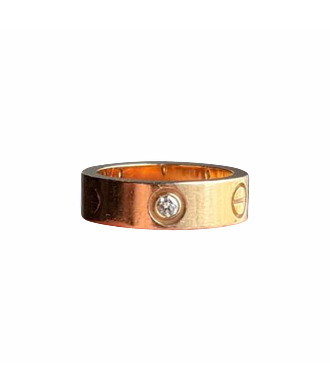 CARTIER Желтое кольцо из розового золота, фото 1