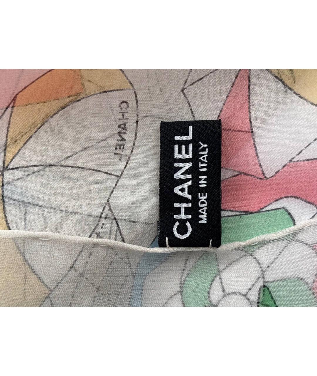 CHANEL Мульти шелковый платок, фото 3