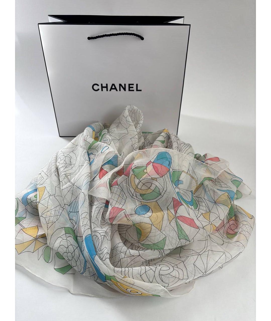 CHANEL Мульти шелковый платок, фото 7