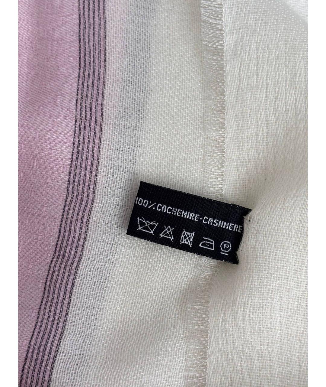 CHANEL Розовый кашемировый шарф, фото 4