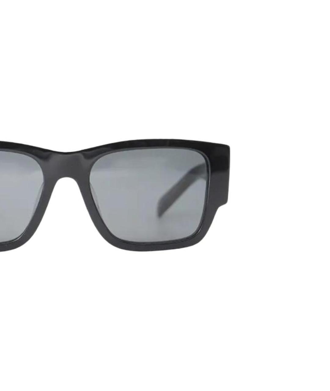 PRADA Черные пластиковые солнцезащитные очки, фото 3