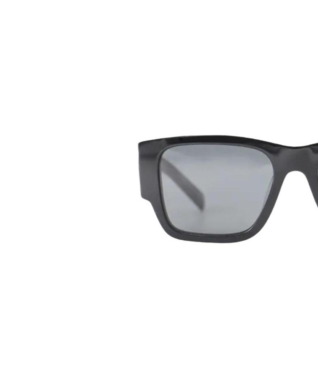 PRADA Черные пластиковые солнцезащитные очки, фото 2