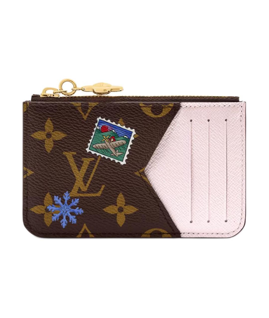 LOUIS VUITTON Коричневый кардхолдер, фото 1