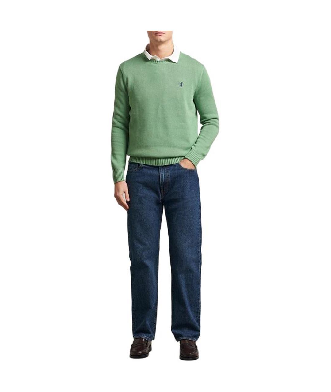 POLO RALPH LAUREN Зеленый джемпер / свитер, фото 4