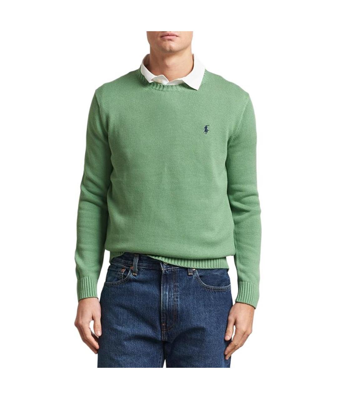 POLO RALPH LAUREN Зеленый джемпер / свитер, фото 3
