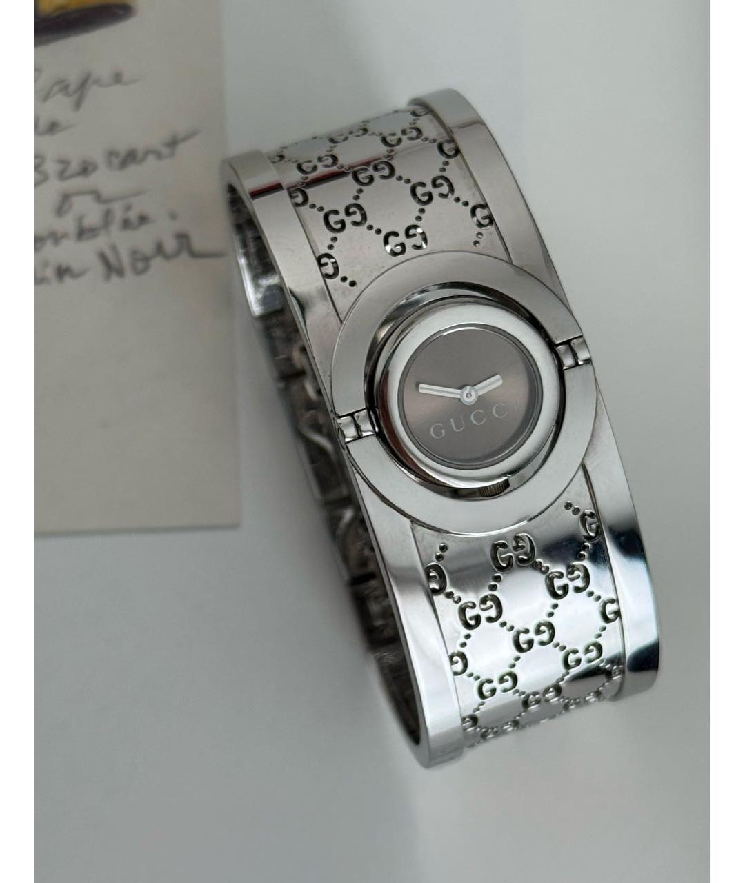 GUCCI Серебряные часы, фото 6