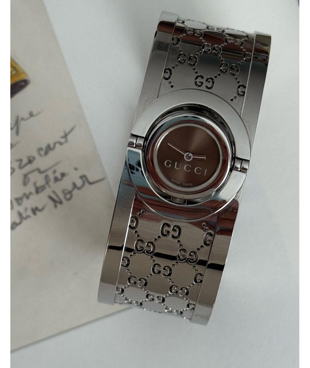GUCCI Серебряные часы, фото 2
