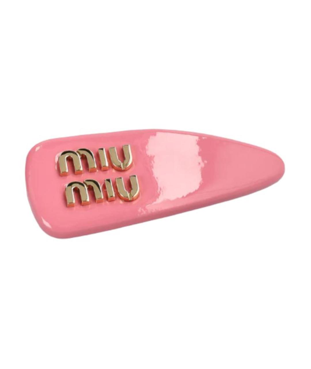 MIU MIU Розовая заколка, фото 1