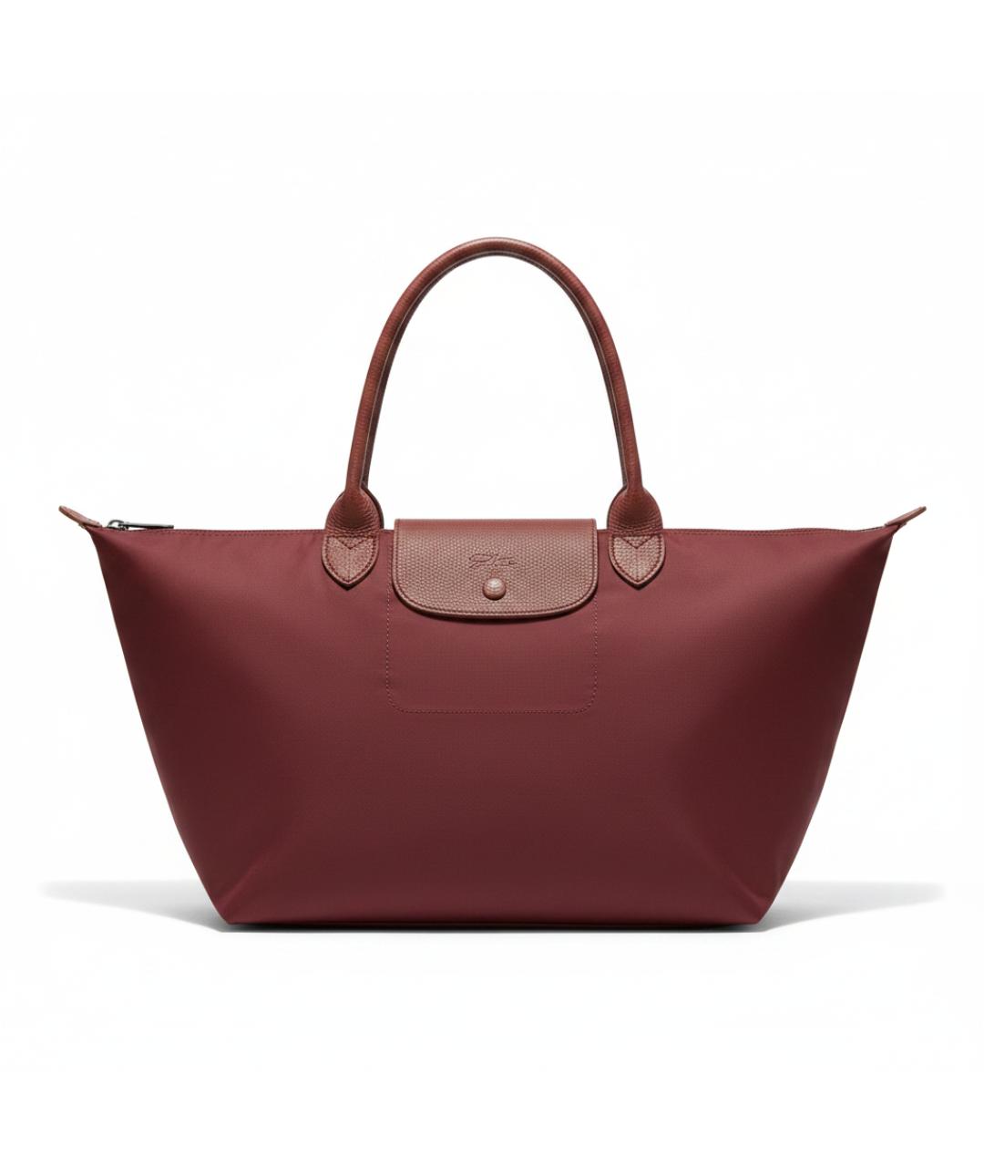 LONGCHAMP Бордовая сумка тоут, фото 6