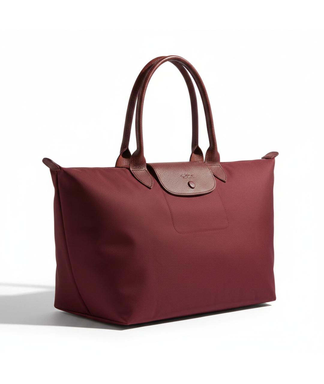 LONGCHAMP Бордовая сумка тоут, фото 2