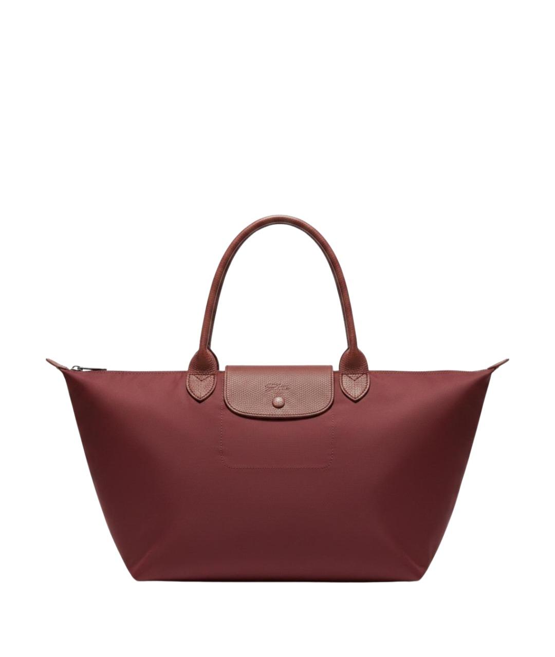 LONGCHAMP Бордовая сумка тоут, фото 1