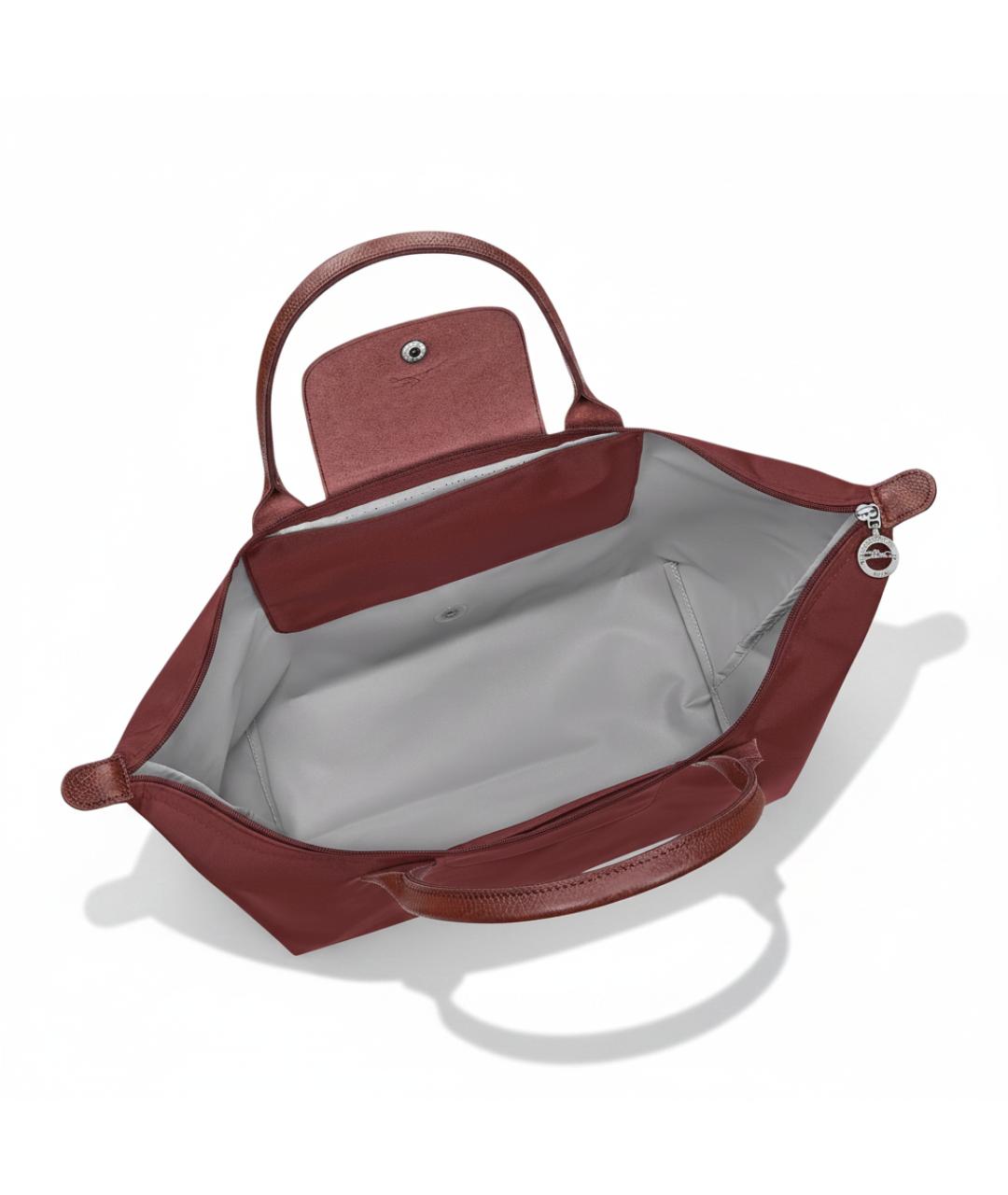 LONGCHAMP Бордовая сумка тоут, фото 3