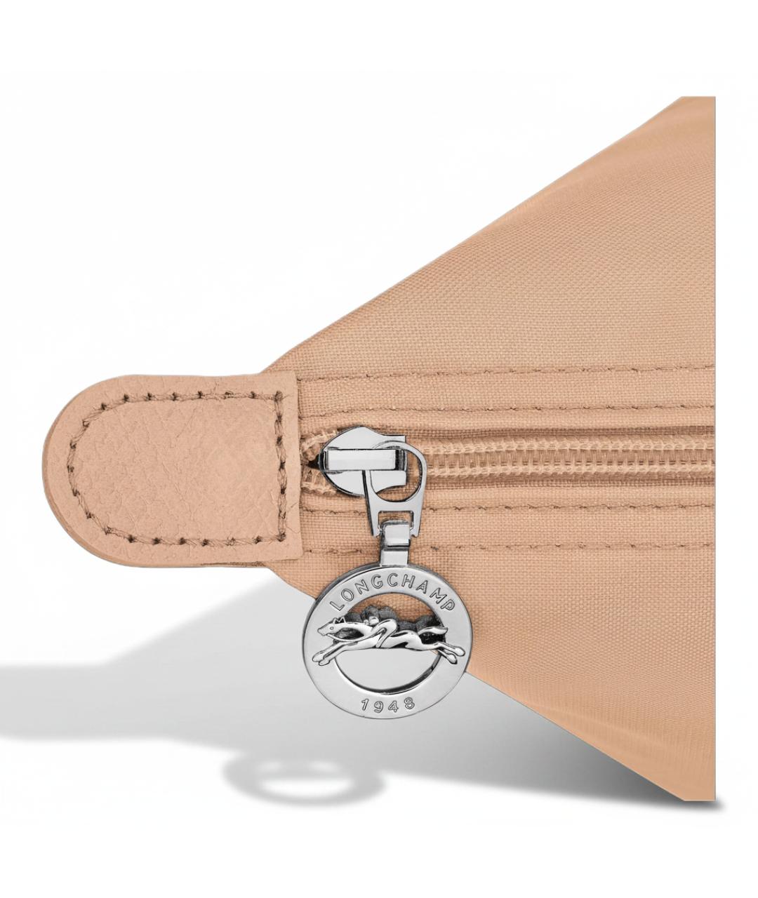 LONGCHAMP Бежевая тканевая сумка через плечо, фото 5