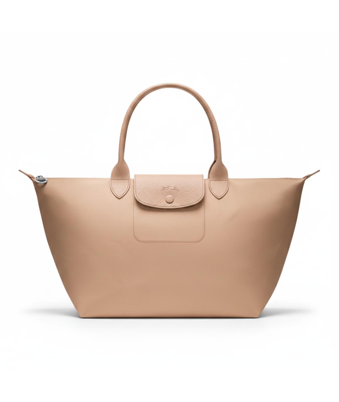 LONGCHAMP Бежевая тканевая сумка через плечо, фото 1