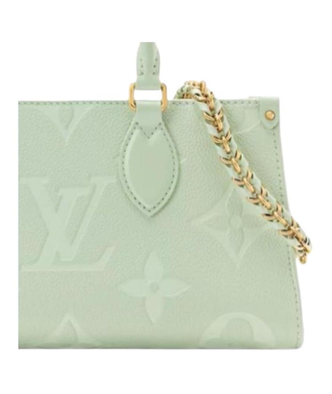 LOUIS VUITTON Салатовая канва сумка через плечо, фото 3