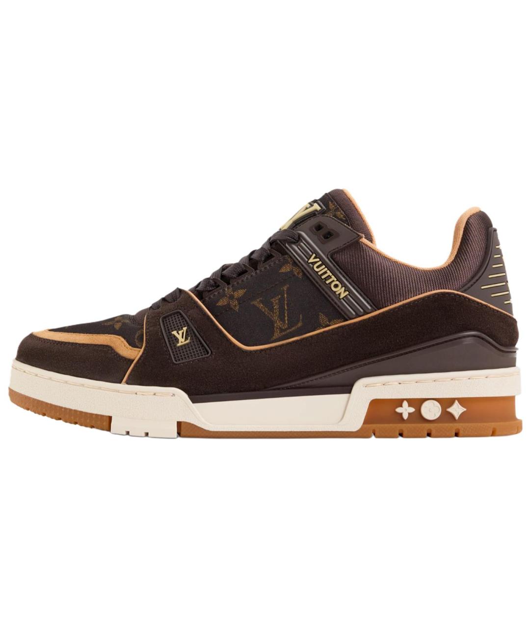 LOUIS VUITTON Коричневые низкие кроссовки / кеды, фото 2