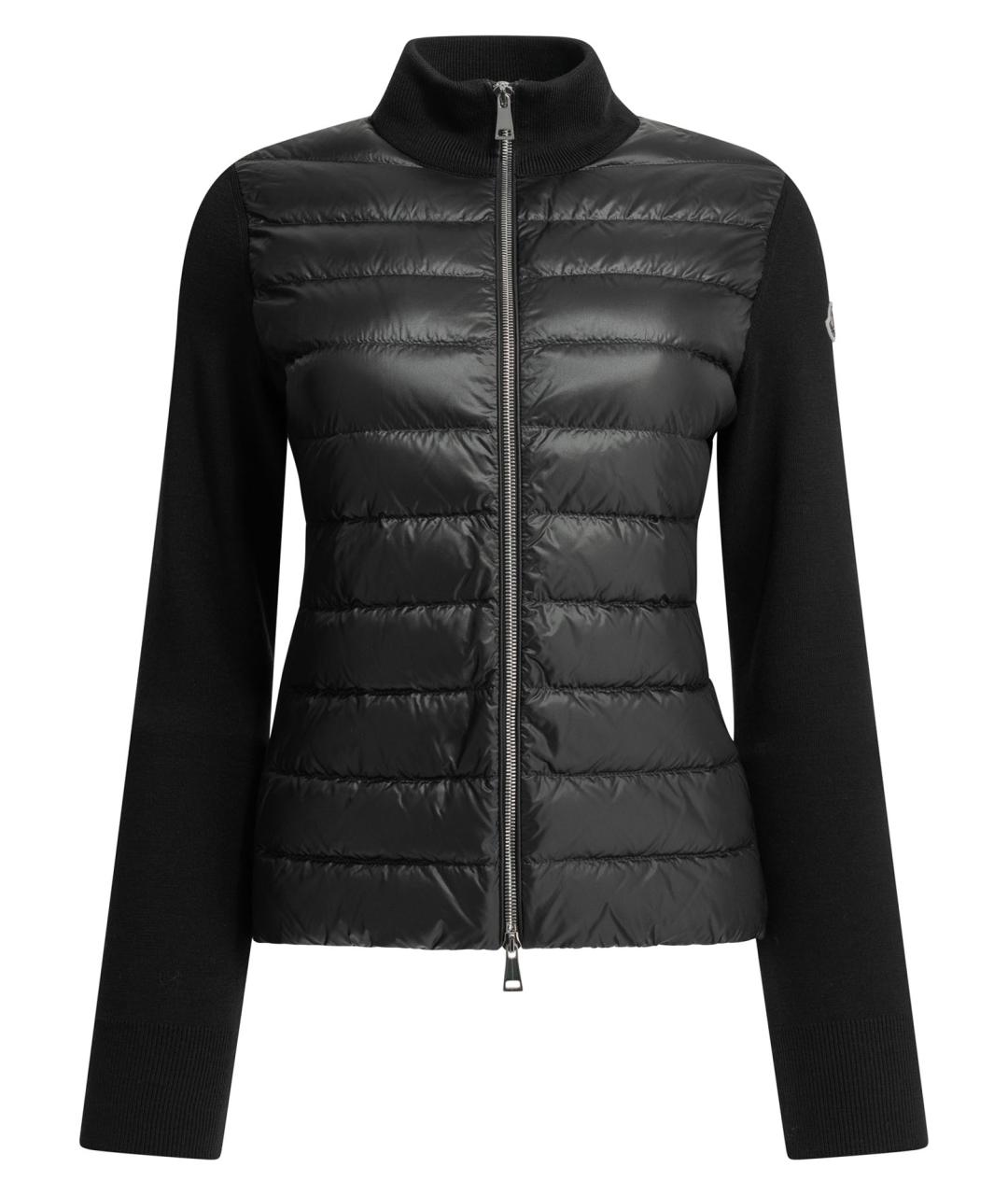 MONCLER Черная шерстяная куртка, фото 1