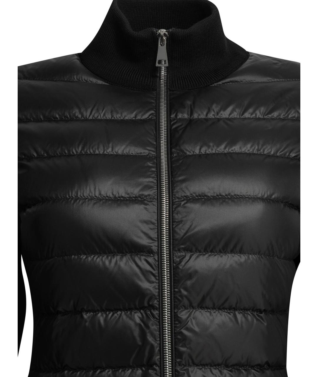 MONCLER Черная шерстяная куртка, фото 3