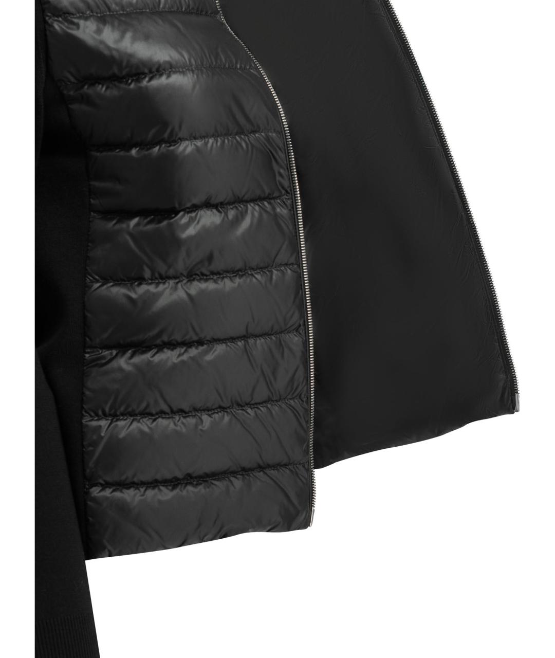 MONCLER Черная шерстяная куртка, фото 4