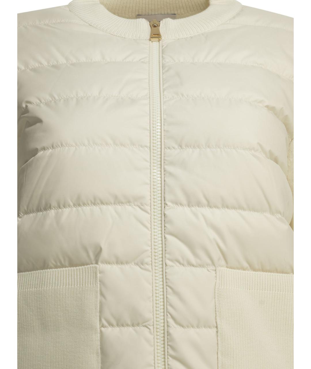 MONCLER Белый шерстяной кардиган, фото 3