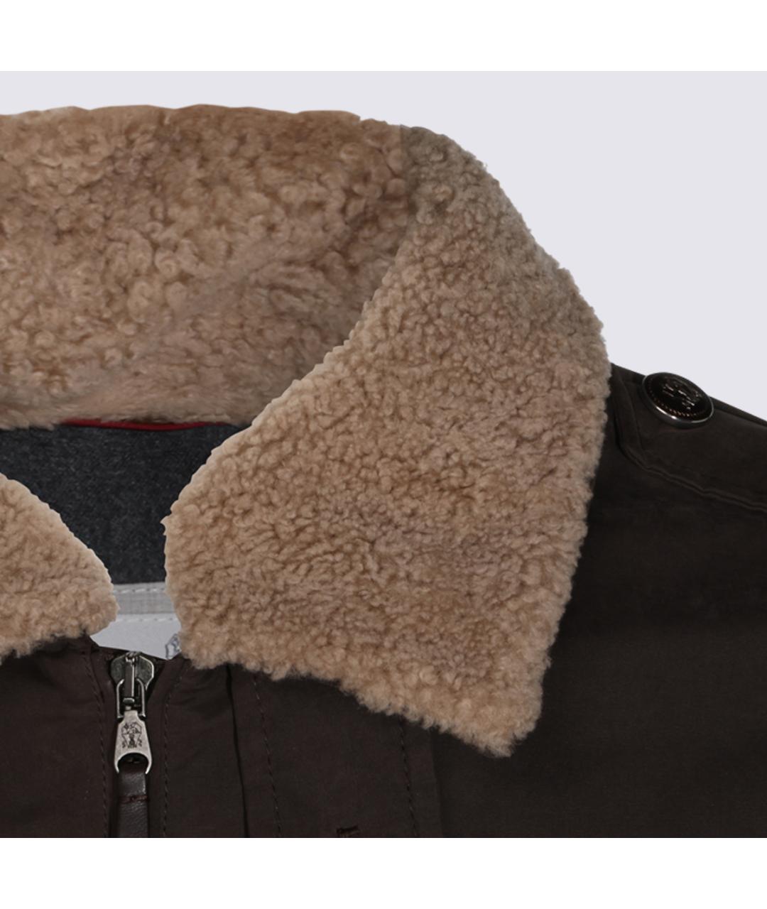 BRUNELLO CUCINELLI Коричневая куртка, фото 4