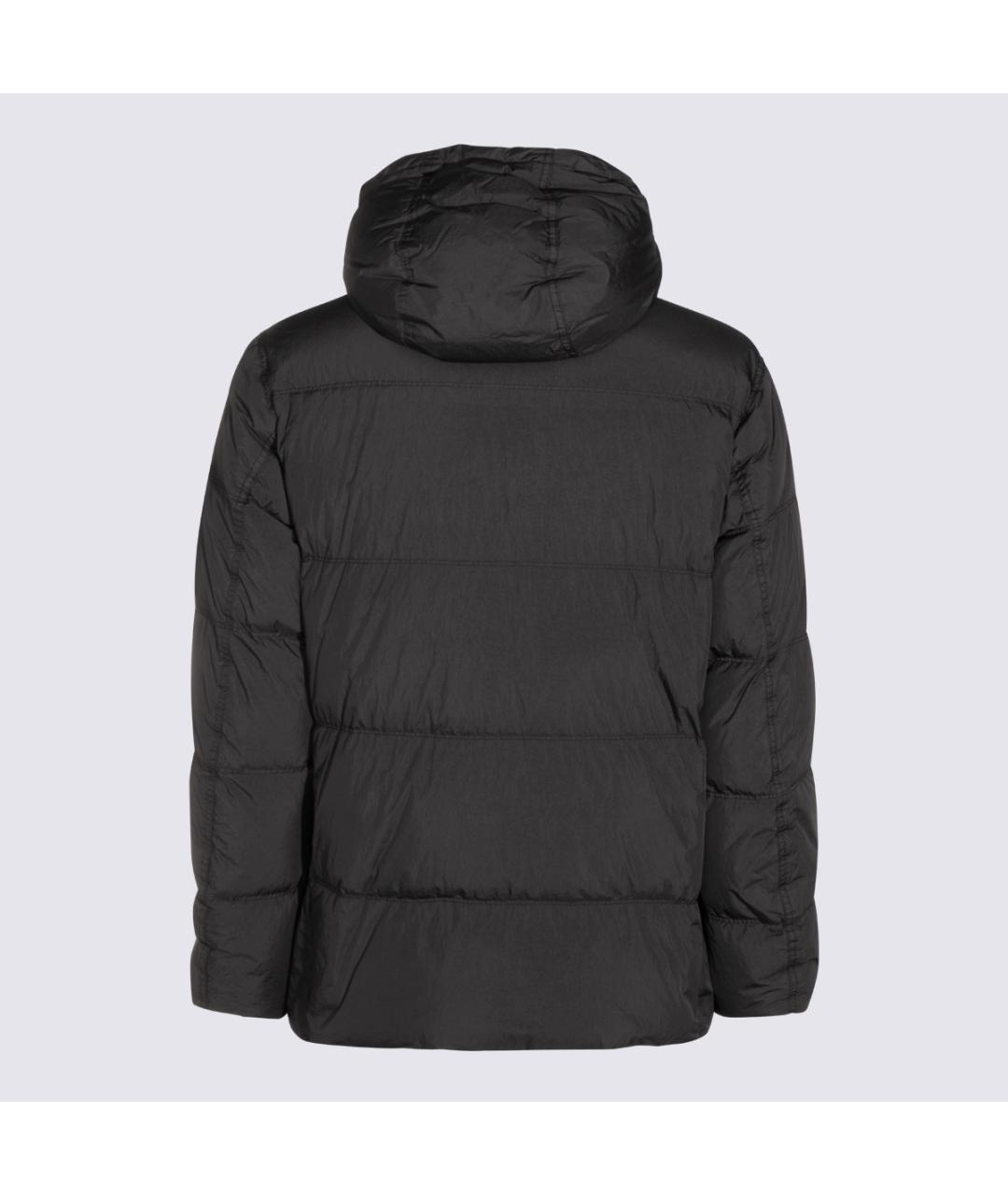 STONE ISLAND Серый полиамидовый пуховик, фото 2