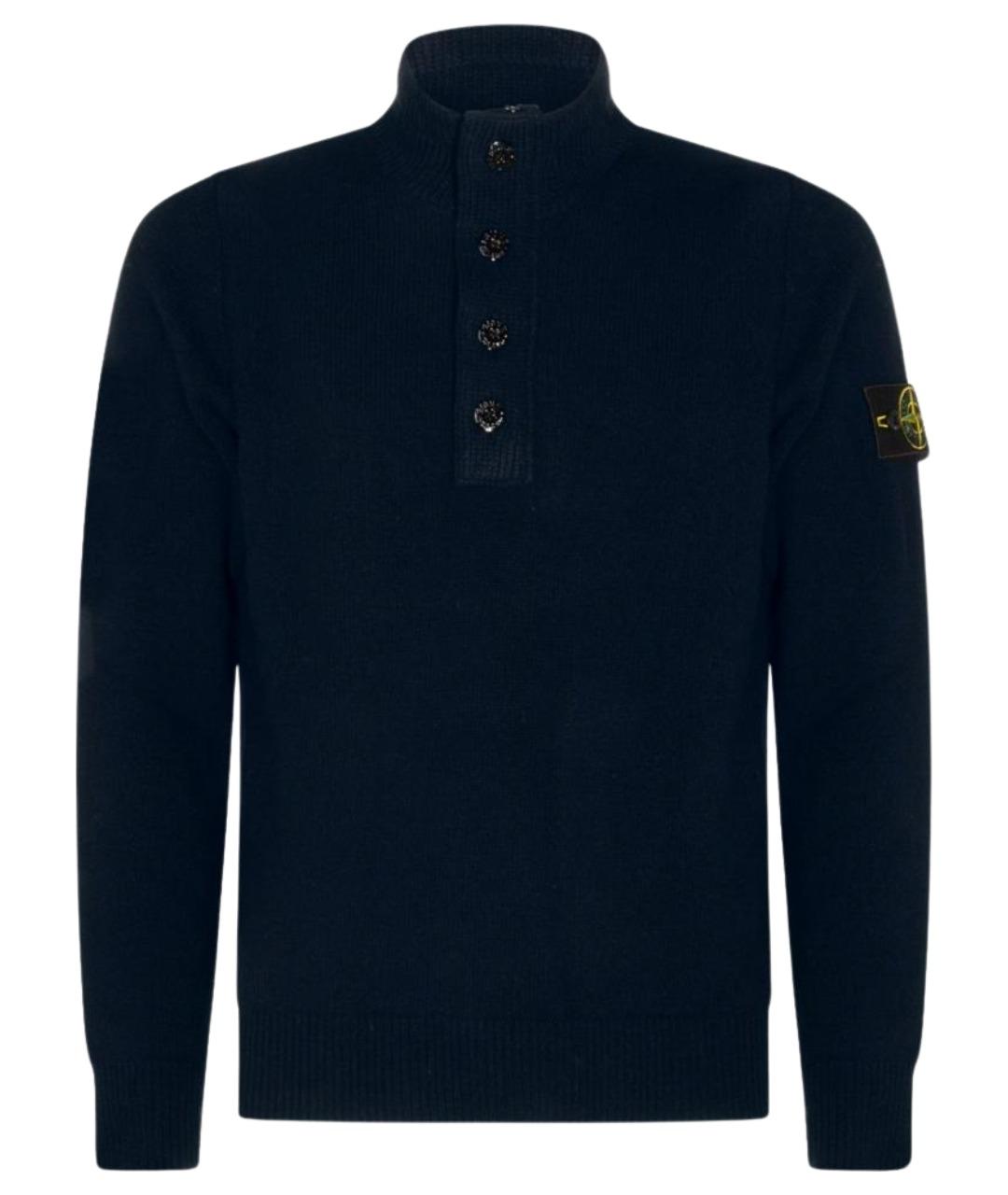 STONE ISLAND Синий шерстяной джемпер / свитер, фото 1