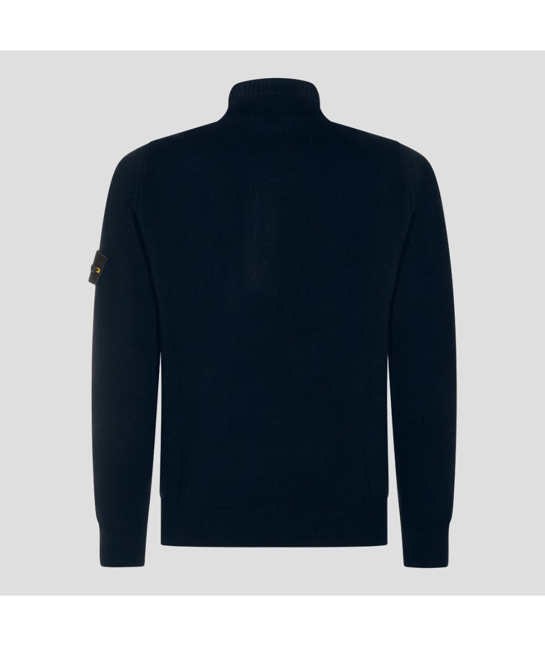 STONE ISLAND Синий шерстяной джемпер / свитер, фото 2