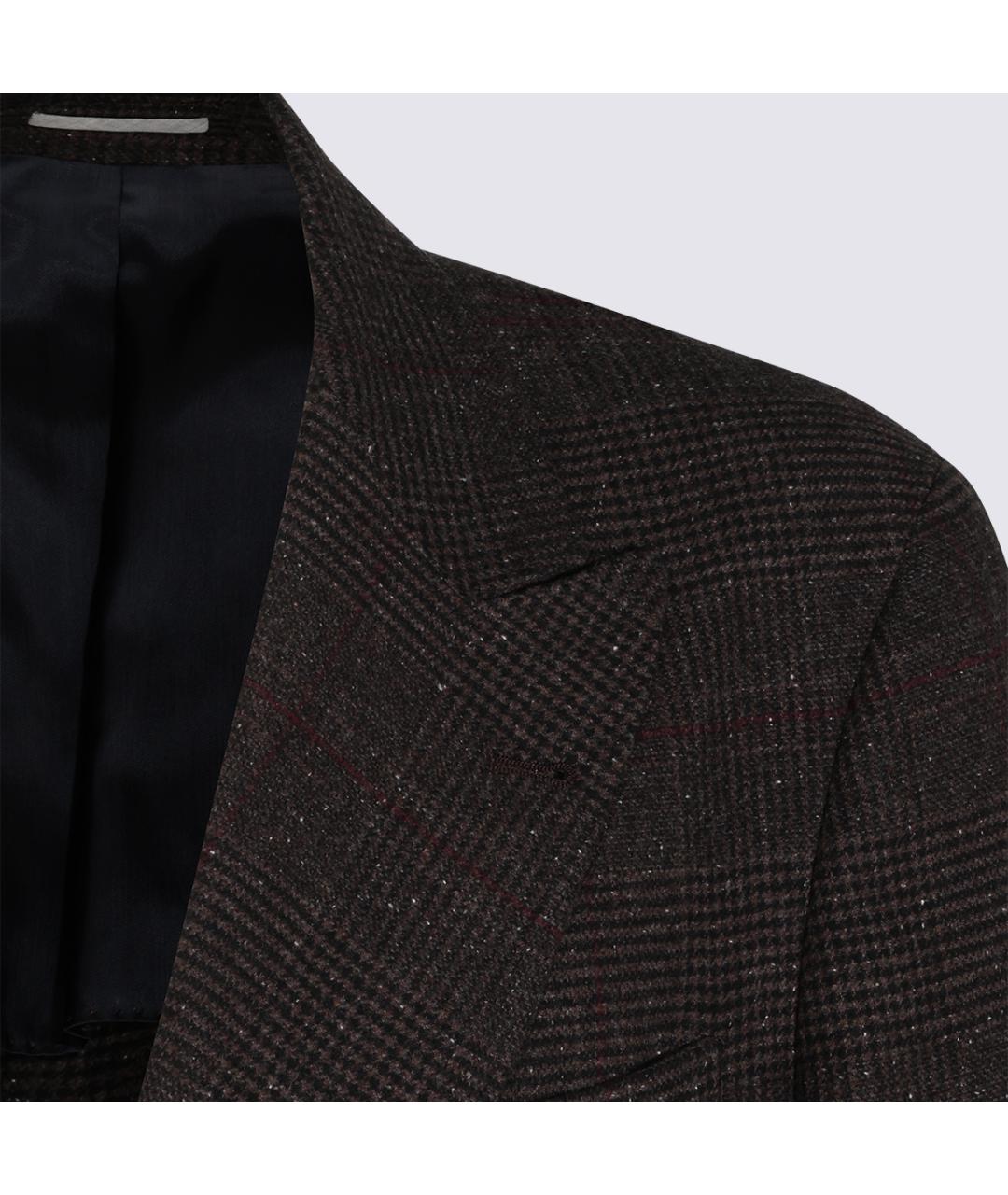 BRUNELLO CUCINELLI Коричневый классический костюм, фото 3