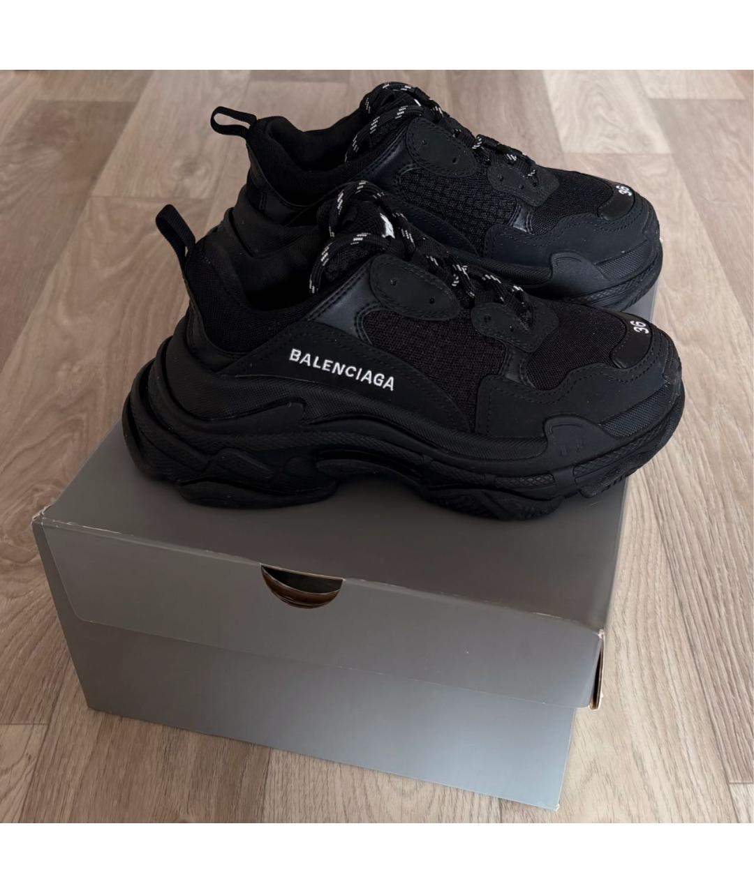 BALENCIAGA Черные кроссовки, фото 2