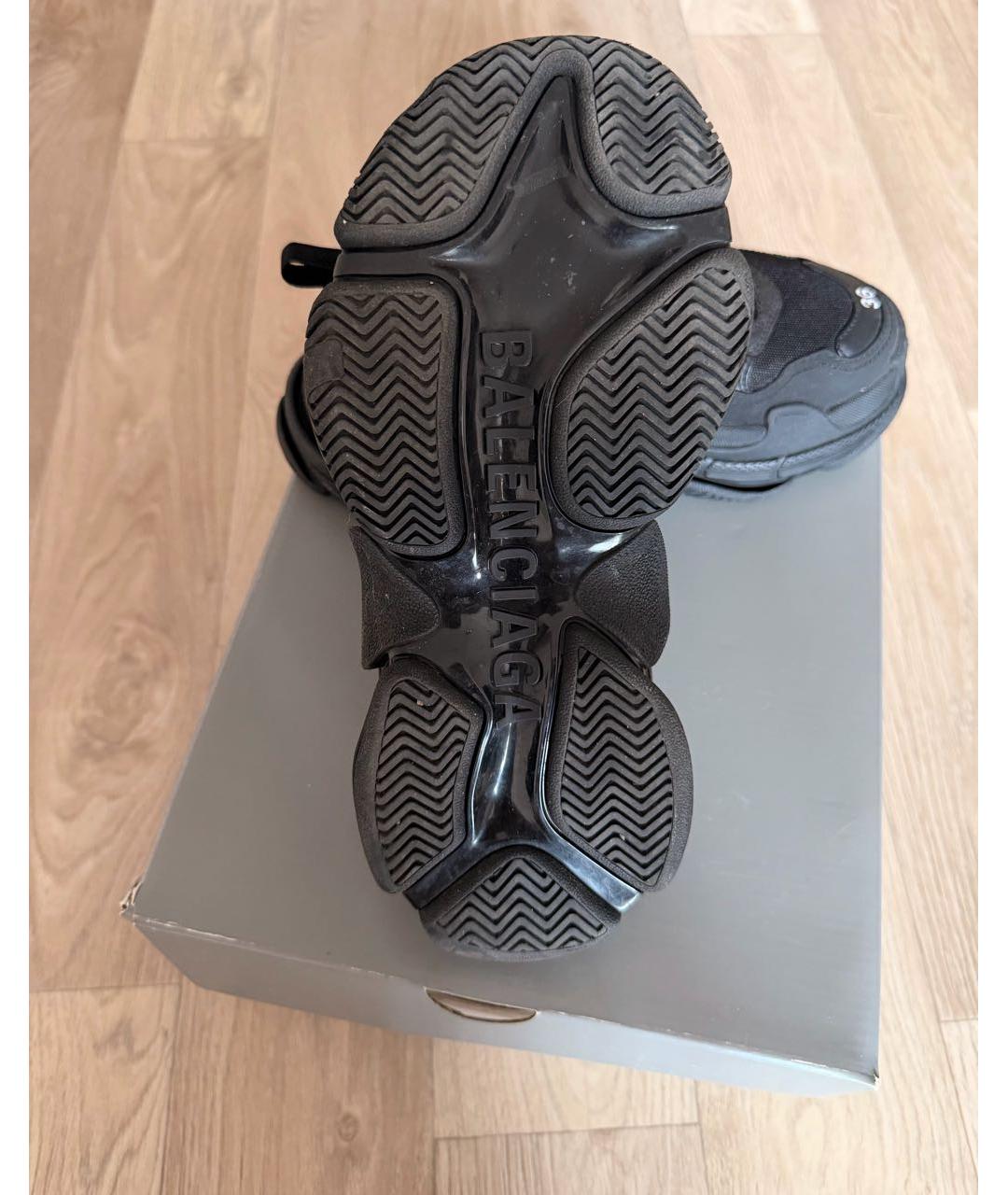 BALENCIAGA Черные кроссовки, фото 3