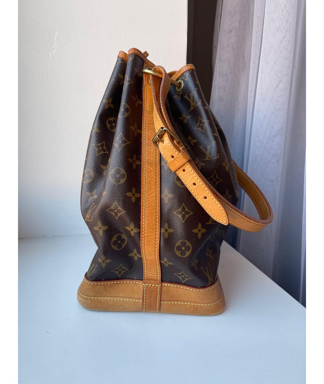 LOUIS VUITTON Коричневая канва сумка через плечо, фото 3