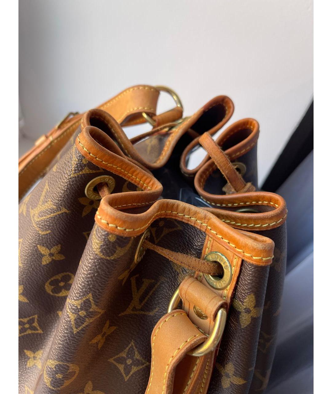 LOUIS VUITTON Коричневая канва сумка через плечо, фото 5
