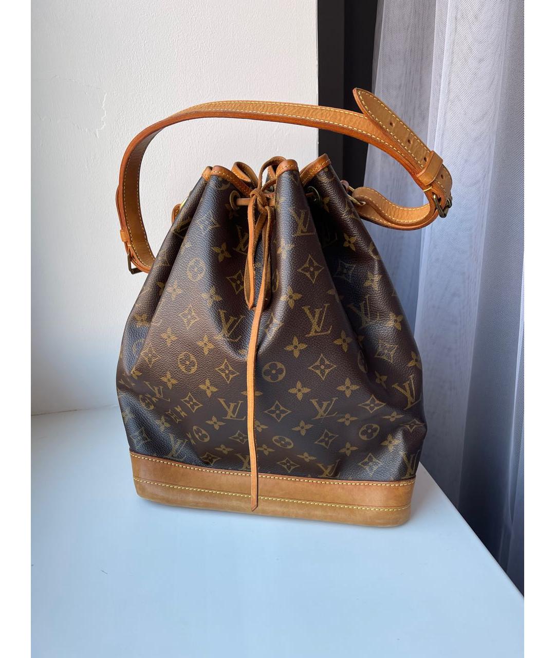 LOUIS VUITTON Коричневая канва сумка через плечо, фото 8