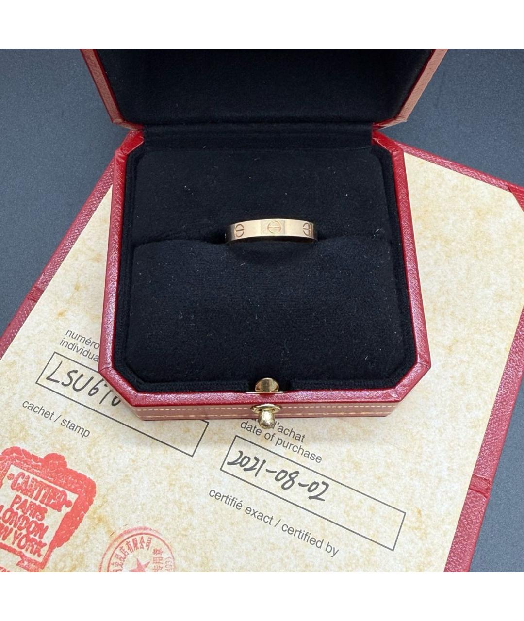 CARTIER Золотое кольцо из розового золота, фото 3