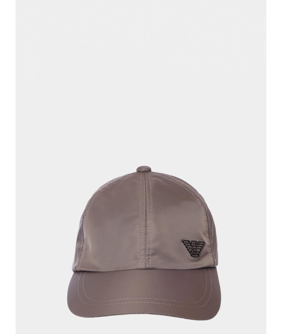 EMPORIO ARMANI Коричневая синтетическая кепка/бейсболка, фото 3
