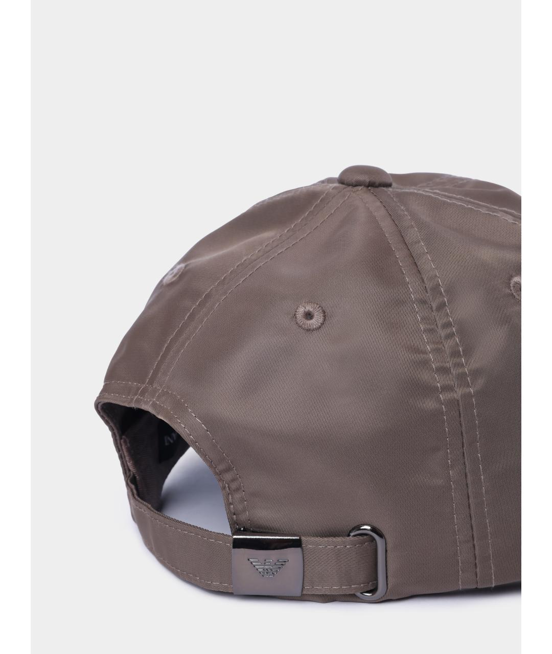 EMPORIO ARMANI Коричневая синтетическая кепка/бейсболка, фото 4