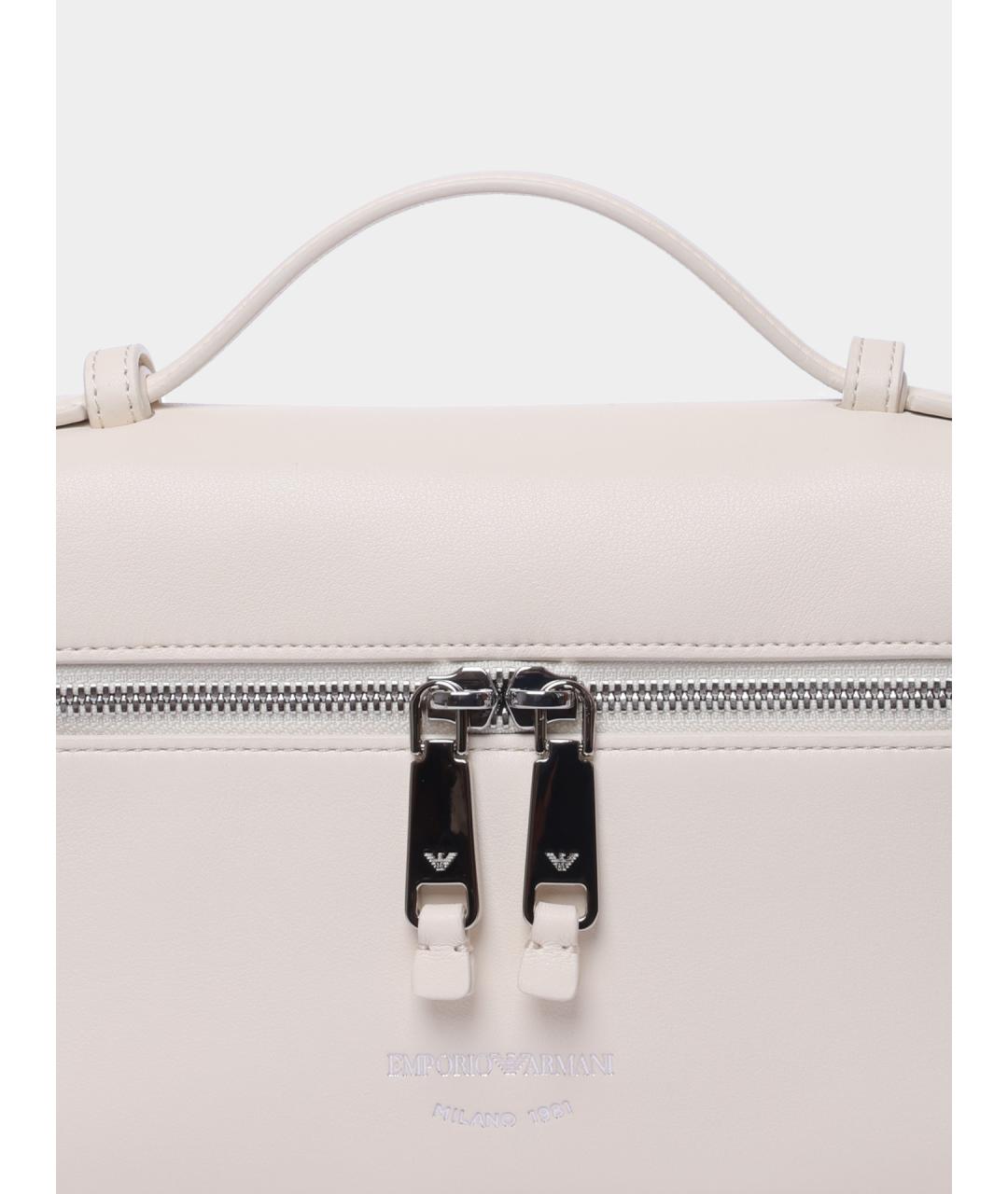 EMPORIO ARMANI Белая сумка с короткими ручками, фото 2