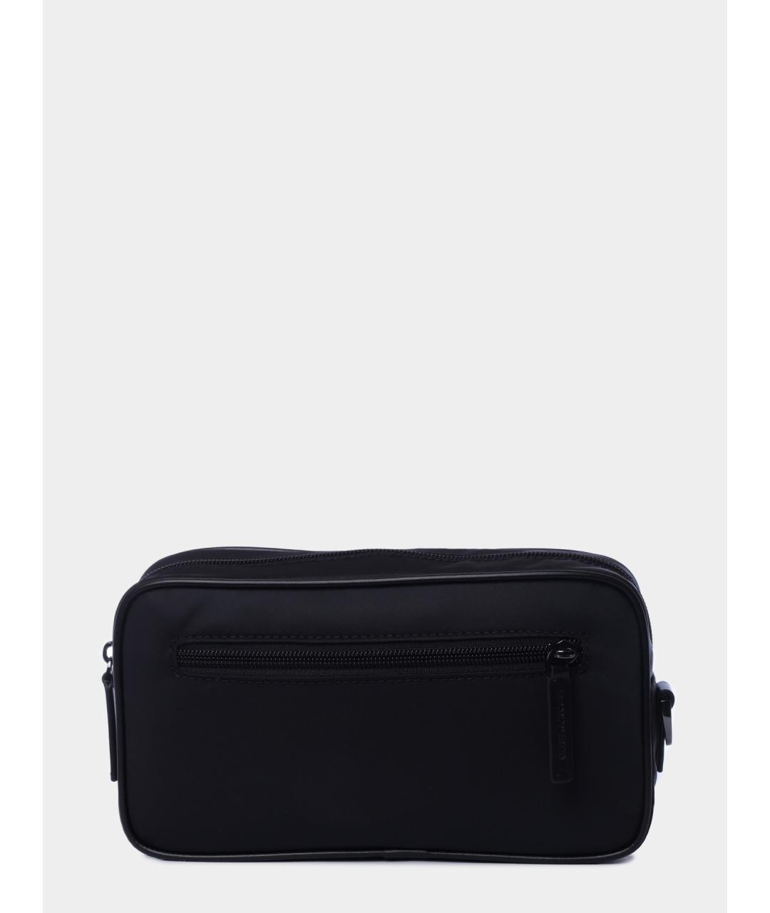 EMPORIO ARMANI Черная нейлоновая барсетка, фото 4