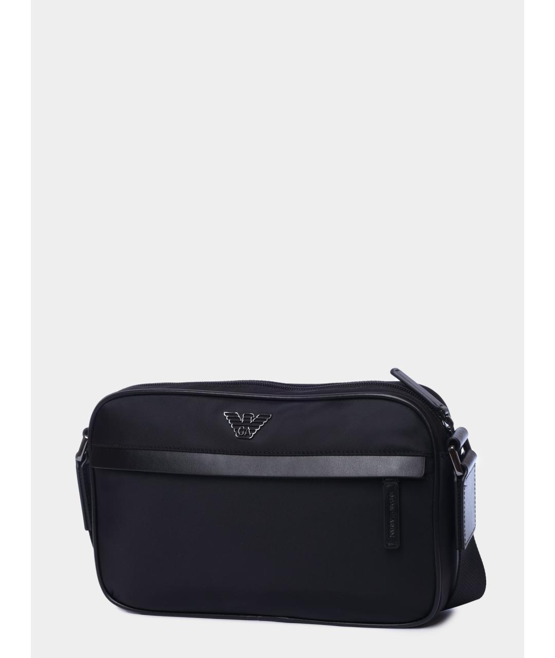 EMPORIO ARMANI Черная сумка на плечо, фото 2