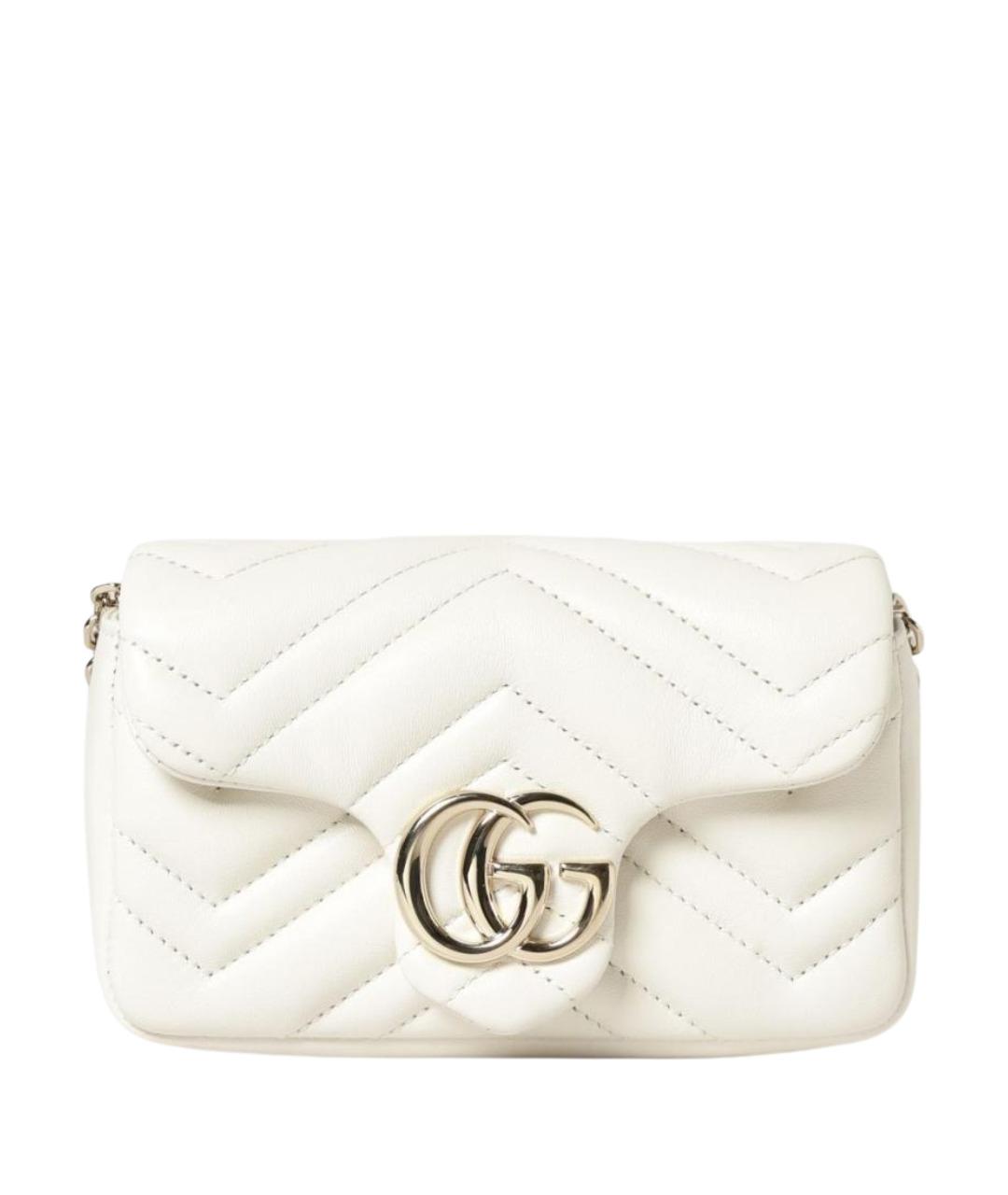 GUCCI Бежевая кожаная сумка через плечо, фото 1