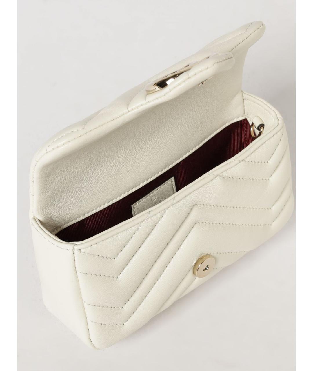 GUCCI Бежевая кожаная сумка через плечо, фото 4
