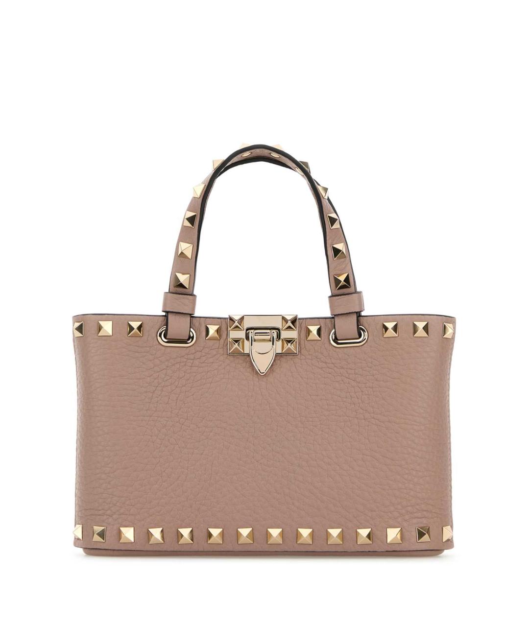 VALENTINO Розовая кожаная сумка тоут, фото 1