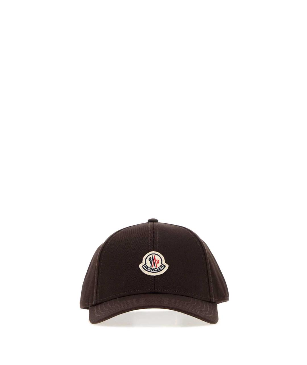 MONCLER Коричневая хлопковая кепка/бейсболка, фото 1