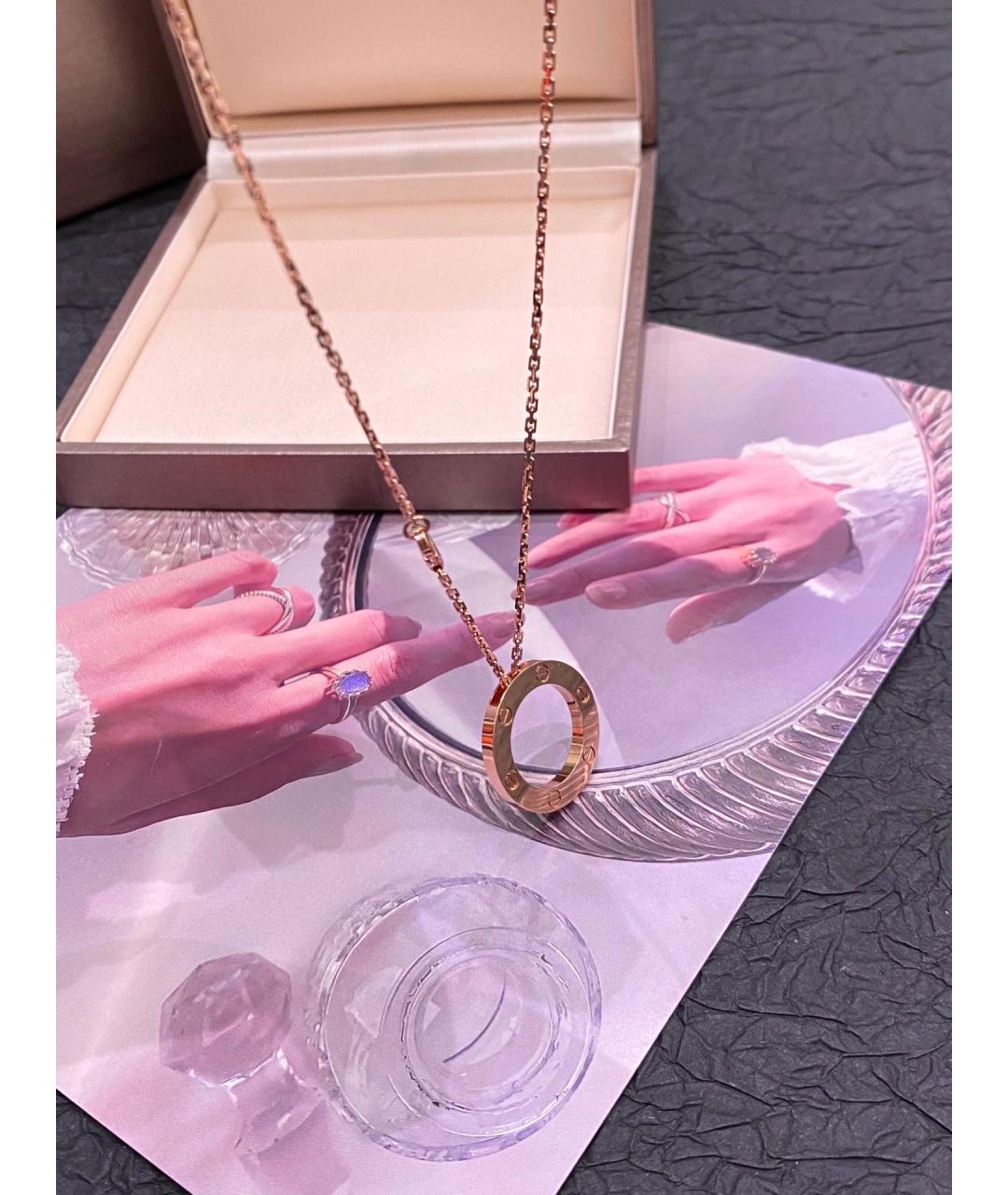 CARTIER Золотая подвеска из розового золота, фото 3