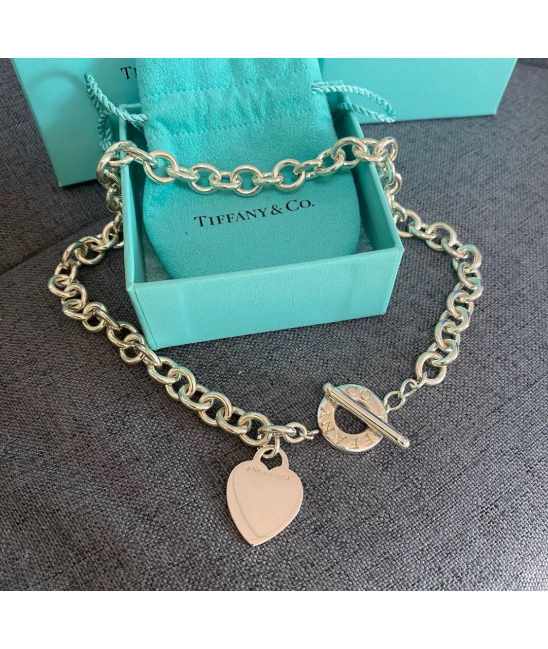 TIFFANY&CO Серебряное серебряное колье, фото 3