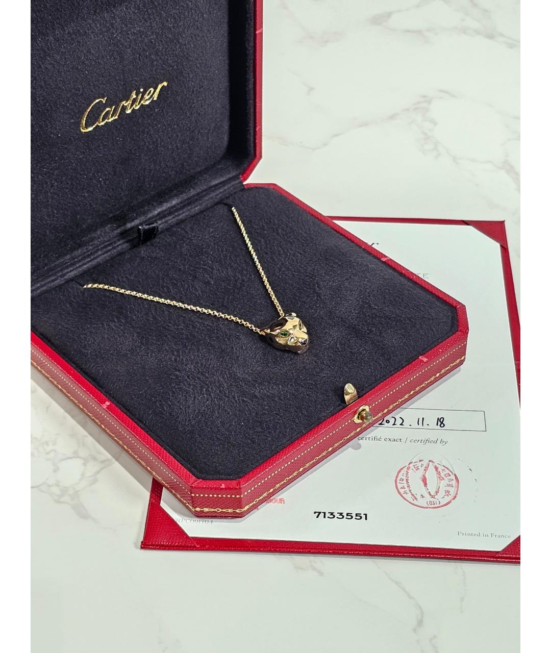 CARTIER Золотое колье из желтого золота, фото 5